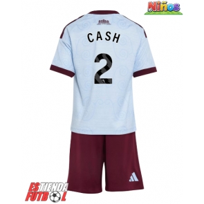 Aston Villa Matty Cash #2 Tercera Equipación Niños 2026-27 Manga Corta (+ Pantalones cortos)